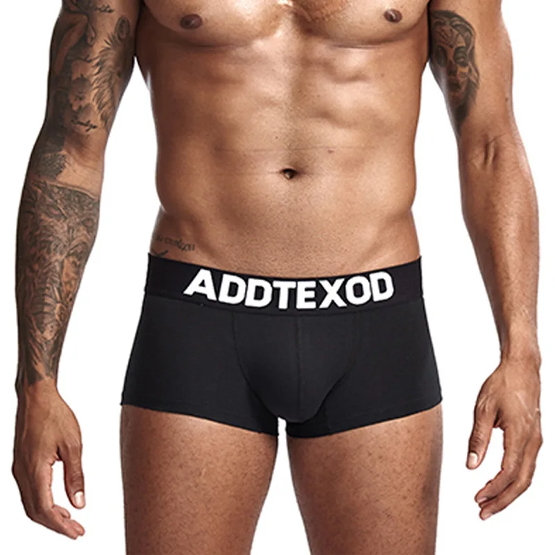 

Fashion Mid-waist Cotton Men's Boxers Man's Highstretch Underpanties Solid Color Boxers Breathable Underwear Top 8Colors Options