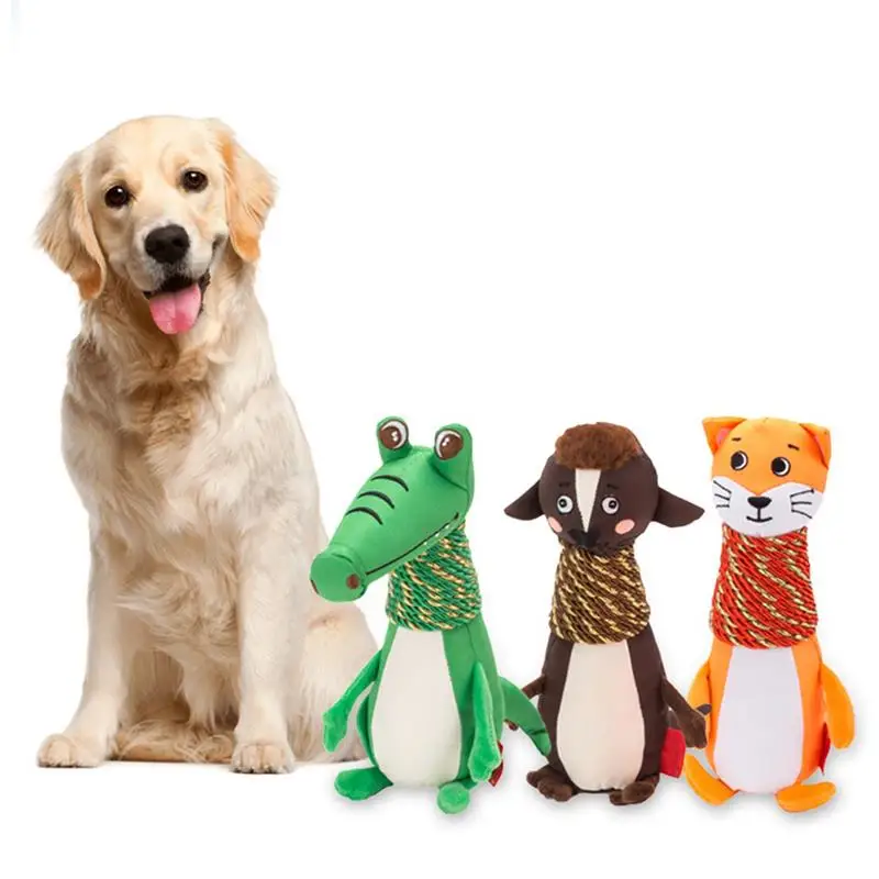 

Dog Chew Toy Cute Animal Shape Dog Interactive Toy Pet Bite Toy Pet Sound Toy