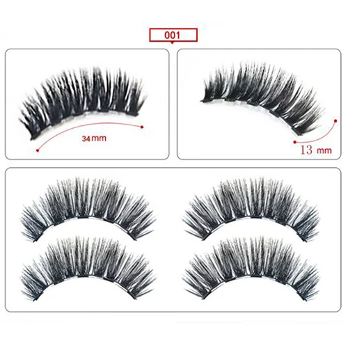 Magnetic Eyelashes 1 Блеск-сказка 3D магнитный Набор ресниц синтетические волокна Накладные ресницы с магнитной подводкой для глаз магнит синтетические ресницы - Цвет: Magnetic Eyelashes 1
