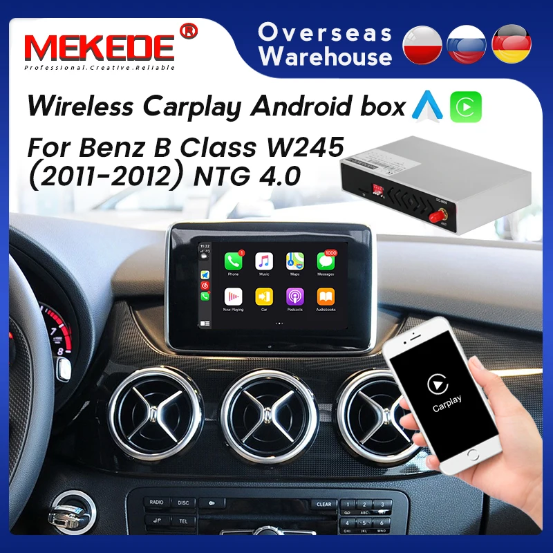 Новинка! Автоматический интерфейсный модуль Apple Carplay Android для Mercedes benz B Class W245 W246 B180