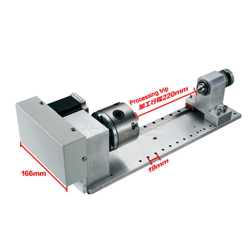 

slide rail 4th axis rotation A axis CNC dividing head 3d Engraving machine tools