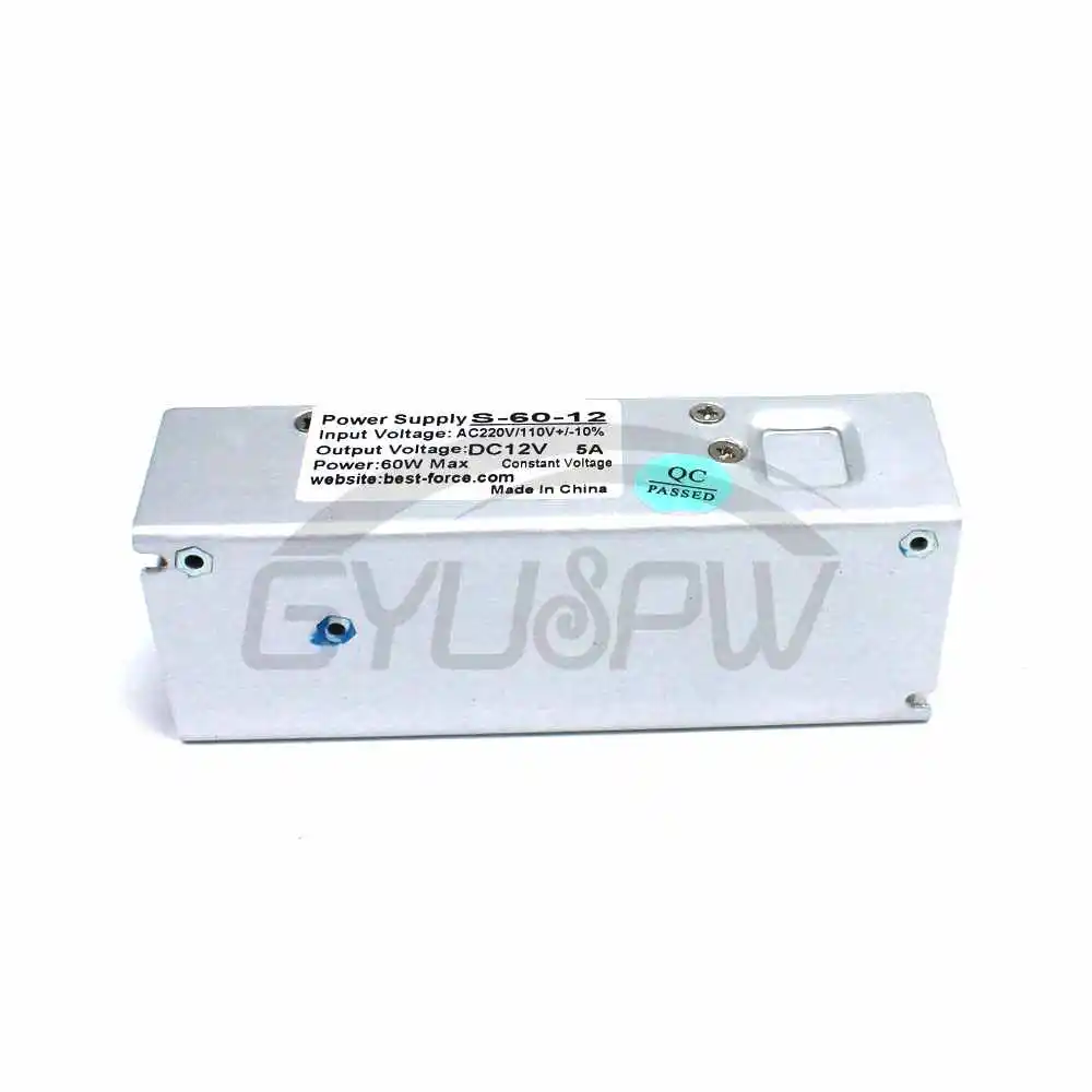 Источник питания DC 12V 5A 60W Светодиодный драйвер Переключение трансформаторов 100