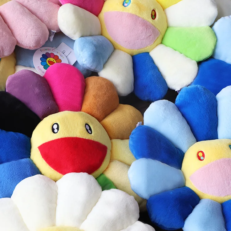 40/60 см Murakami подушка в виде подсолнечника мягкая Цветочная Мягкая кукла Kaikai Kiki