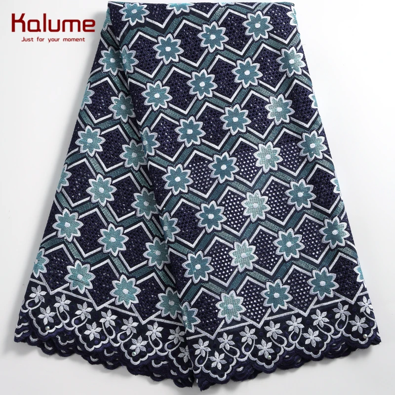 

Kalume African Swiss Cotton Lace Fabric Hole Design Nigerian Swiss Voile Lace Fabric For Sewing African Swiss Cotton Laces F2246