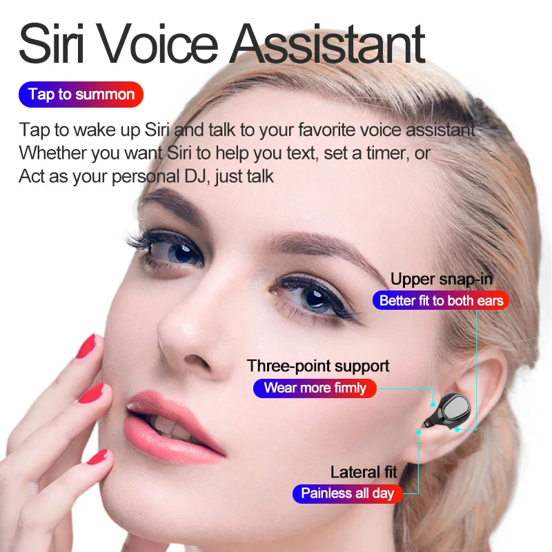 

TWS Mini L21 Pro Headphones Wireless Sports Earbuds Waterproof Stereo Surround Sound Works On All Smartphones Bluetooth Earphone