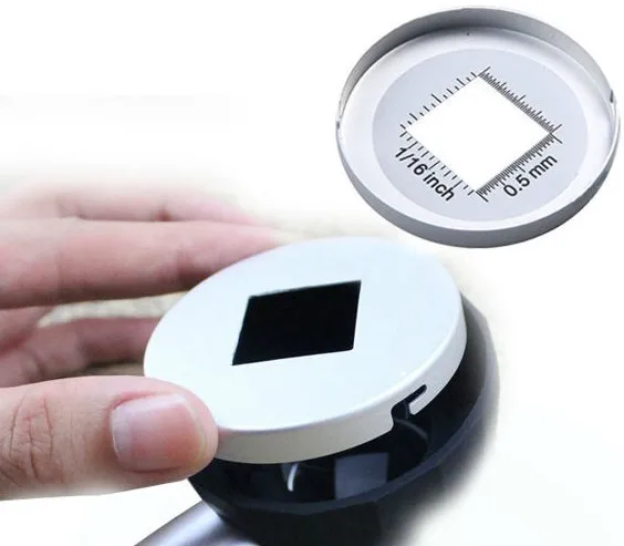 Портативное металлическое увеличительное стекло с металлической ручкой