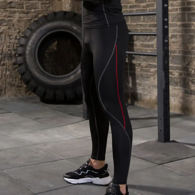 Новые мужские штаны для бега против пота эластичные быстросохнущие спортивные