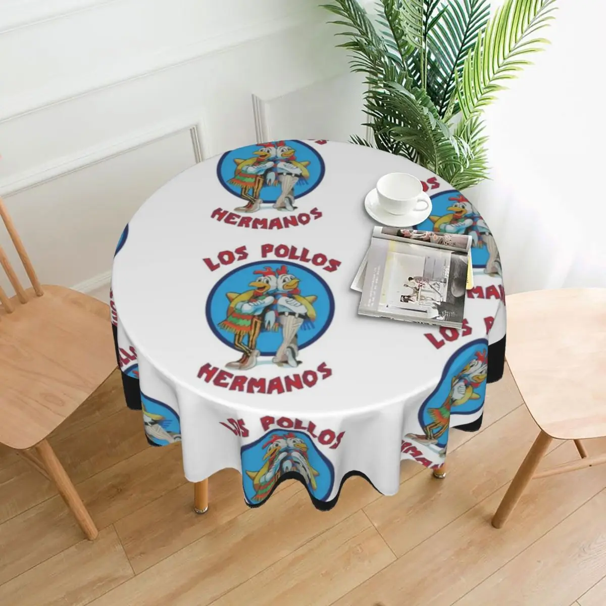 

Los Pollos Hermanos Tablecloth Square Custom Table Cover Desk Wholesale Decoration Polyester Table Cloth