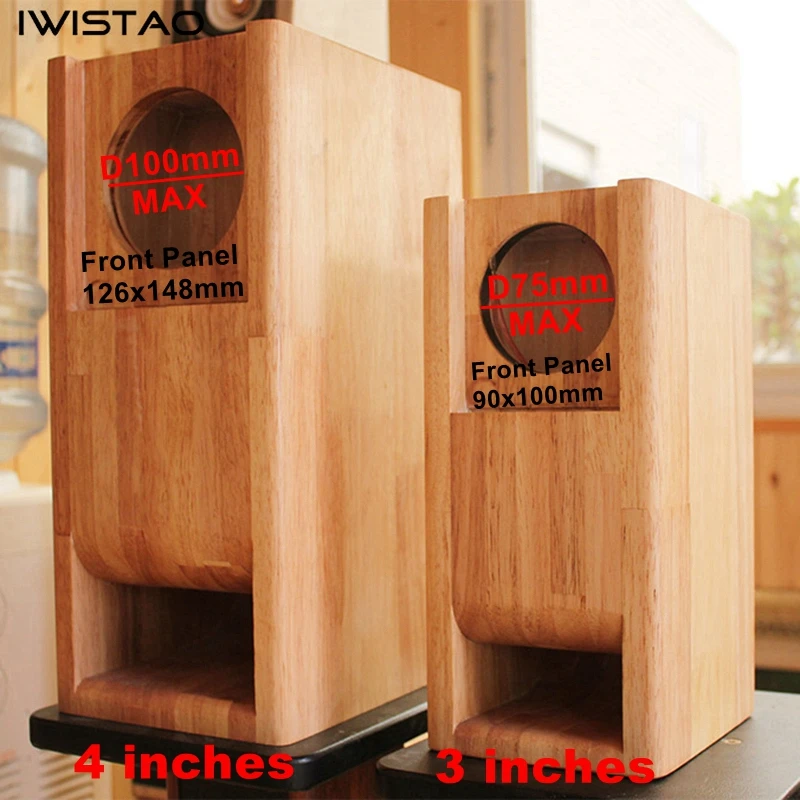 IWISTAO HIFI 3 дюйма полный спектр динамик пустой шкаф 1 пара готовой древесины лабиринт структура для лампового усилителя