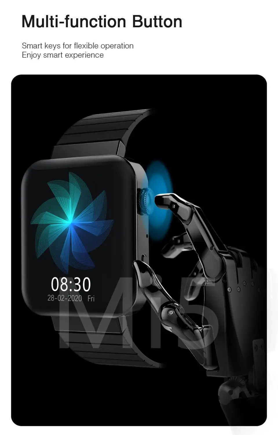 Умные часы Mi5 с Bluetooth вызовами IOS Android музыкальным управлением секундомером