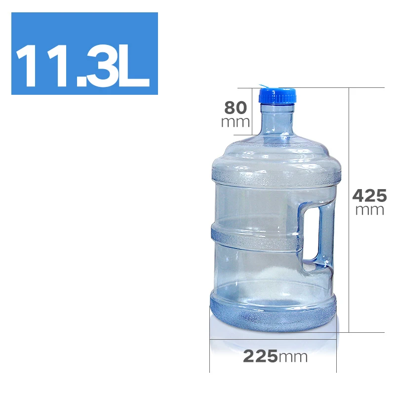 11.3 liter Портативный пластиковый контейнер для минеральной воды из поликарбоната для дома и офиса, резервуар для хранения пищевых продуктов 11.3L/15L/17L/19L - Цвет: 11.3 liter