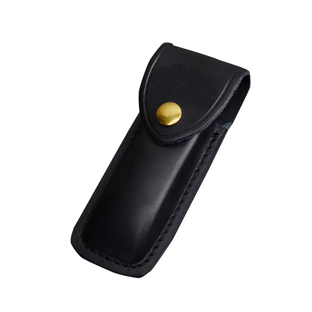 Чехол для охотничьего ножа из черной кожи|Уличные инструменты| |