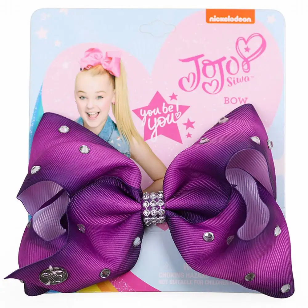 1 шт. большой бантик 8 &quotбант с зажимами Радуга Джамбо банты для волос Детские