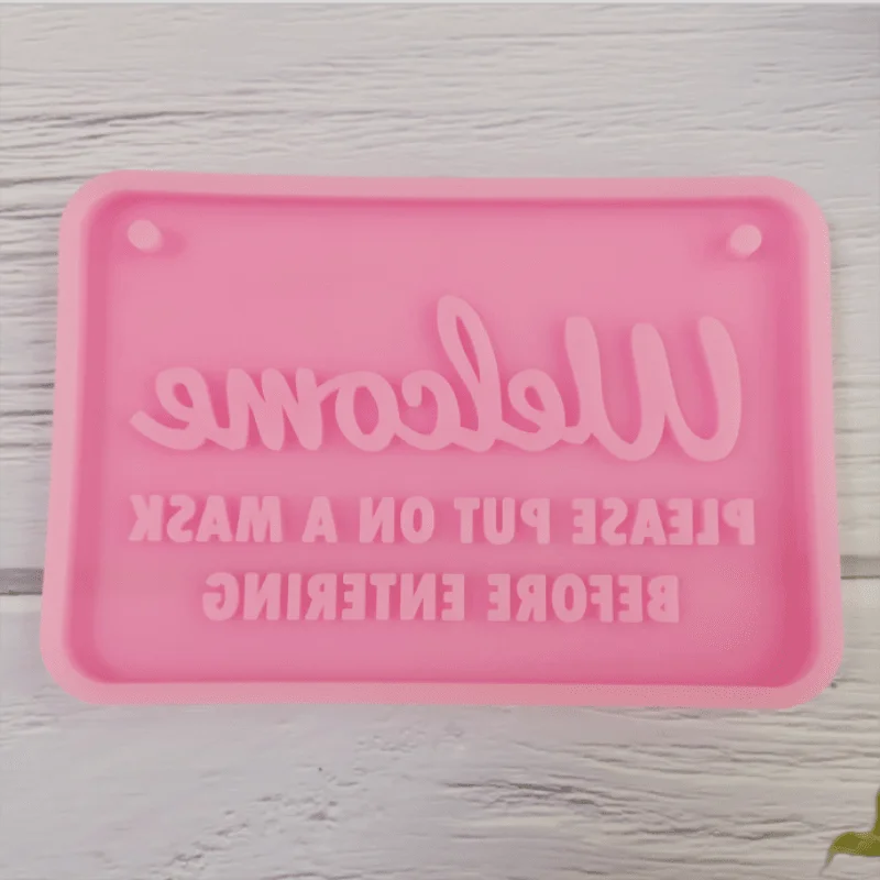 

Welcom Board Silicone Mold For Decoration Resin Casting Jewelry Storage Home Decor
