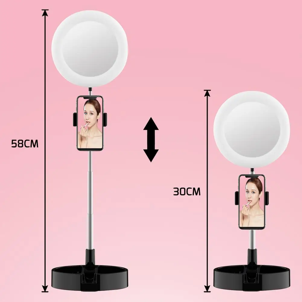 Светодиодный светильник с подставкой и держателем для телефона Регулируемый