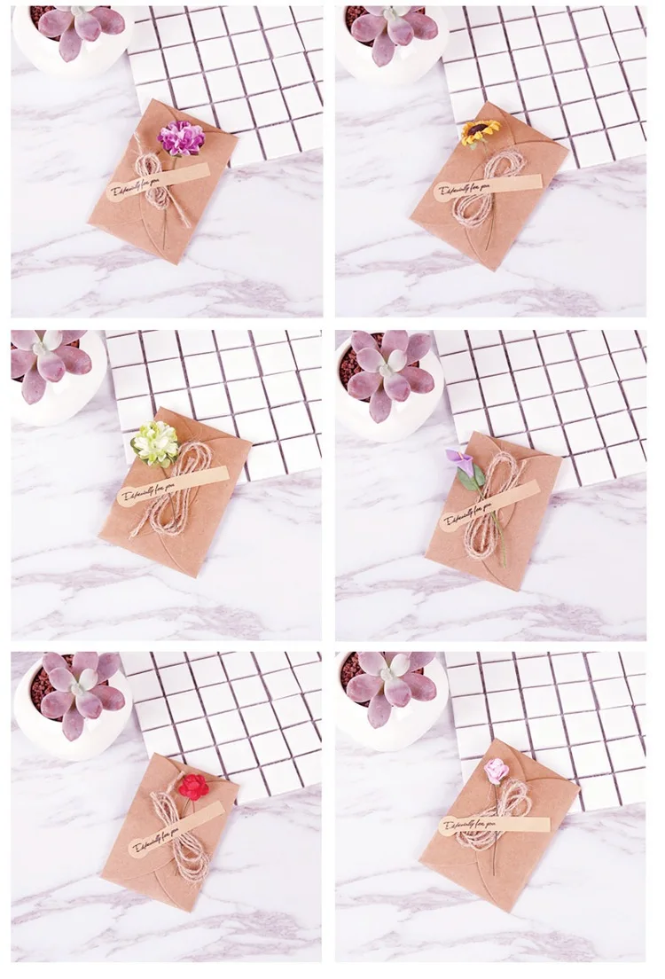 10 шт./компл. смешанные бумажные Пригласительные открытки в стиле ретро сделай сам