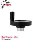 3D-принтер с ЧПУ, токарный станок, фрезерный станок, ручное колесо с вращающейся ручкой, диаметр рукоятки 63 мм для свинцового винта T8, трапециевидный свинцовый винт