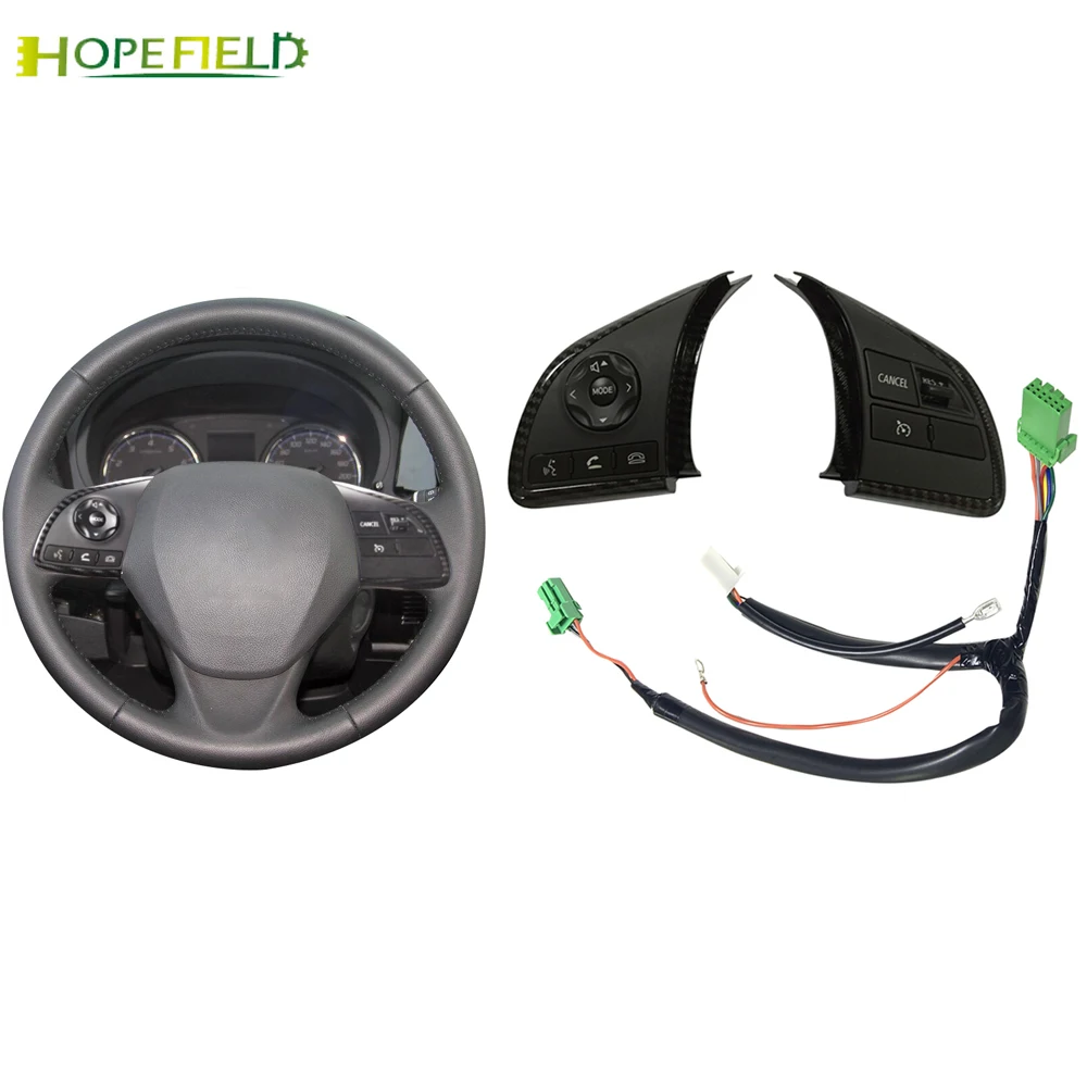 Стильный переключатель громкости звука на руль из углеродного волокна кнопка