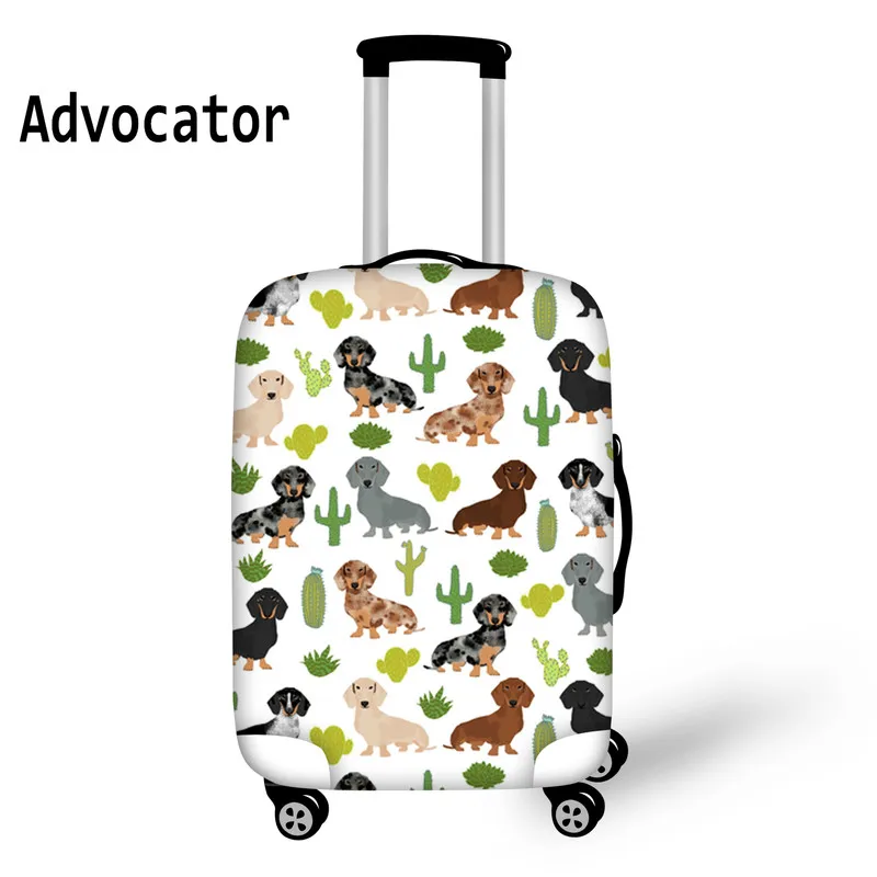 ADVOCATOR Hwaii Dachshund Dog Pattern Travel Protective Cover Suitcase Elastic Dust Case Covers for 18-30 Inch Trolley Luggage