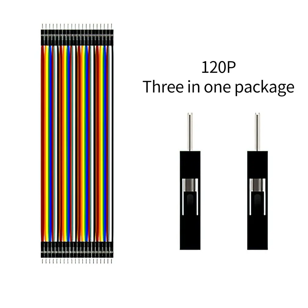 

120 Multi-color Elegoo Dupont Cables 40 Pin Male To Female Wire, 40 Pin Male To Male, 40 Pin Female To Female Ribbon