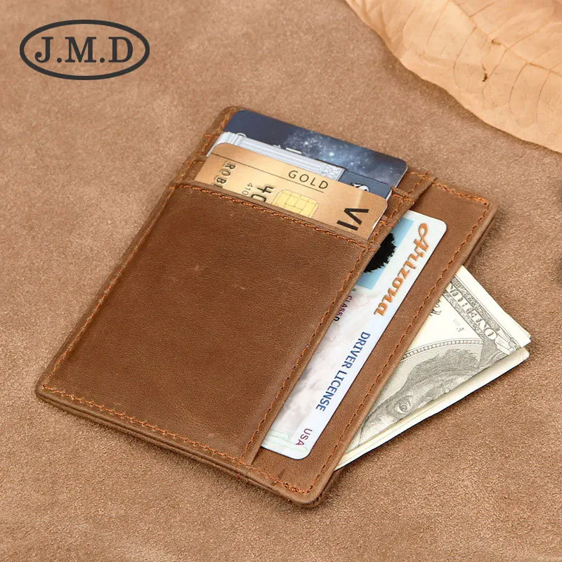 Кошелек из натуральной кожи с защитой от сканирования новый 8102 2019|Держатели для