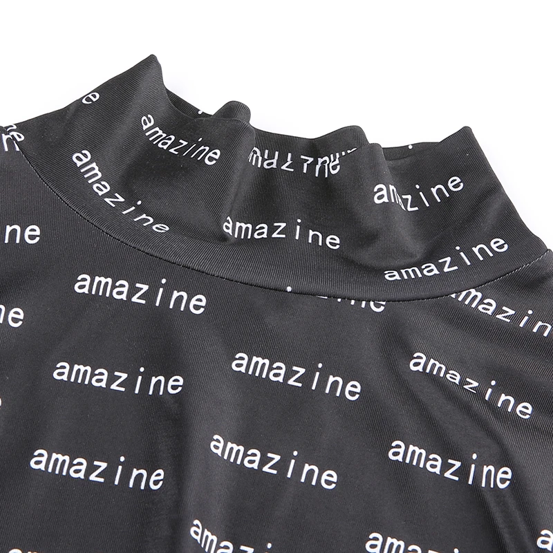 

2019 New high neck long sleeve solid bodysuit autumn winter women fashion party bodycon slim fit sexy basic body