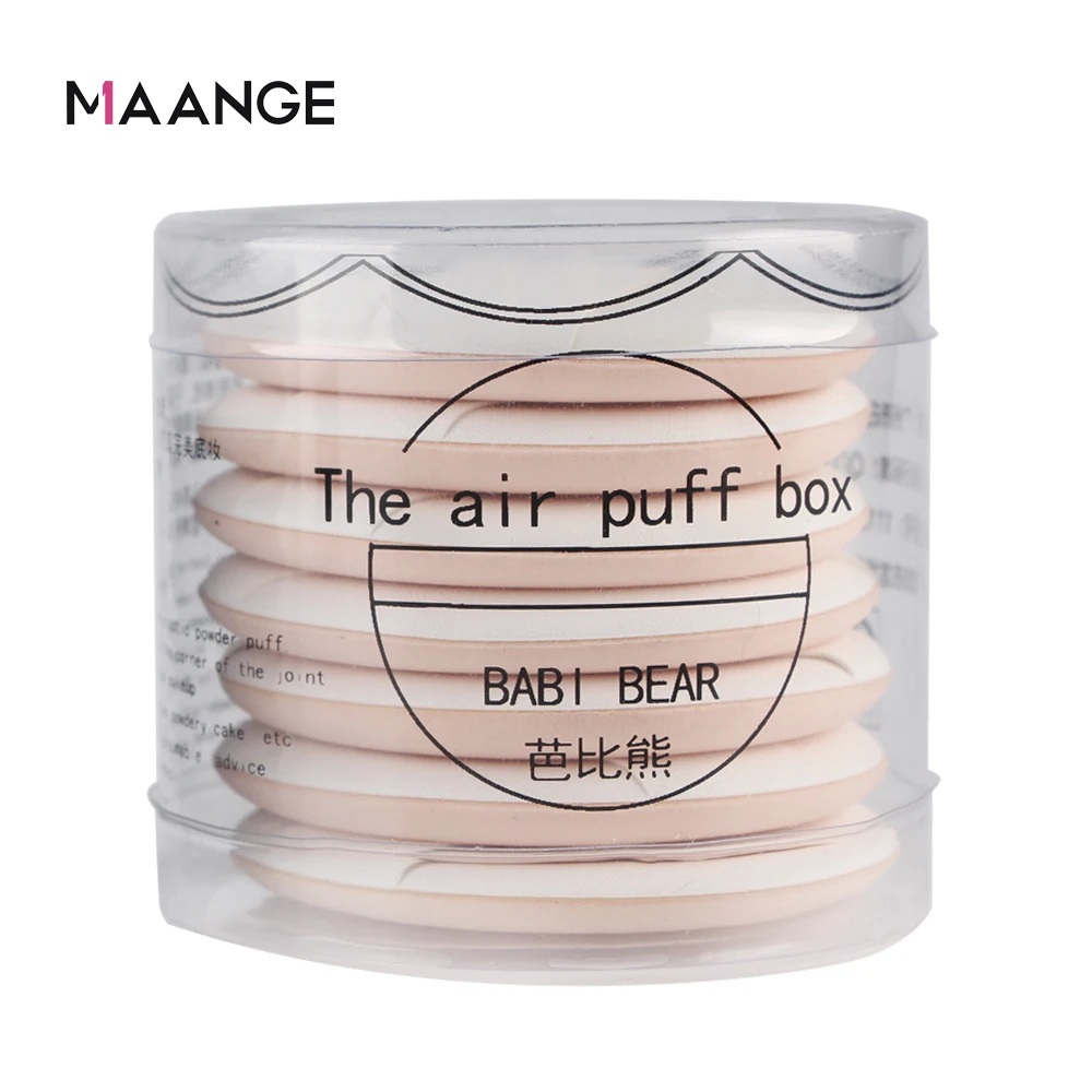 MAANGE 7 шт. круглая кушон для макияжа спонж сухое влажное двойное использование