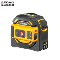 sndway new laser distance tape rangefinder multi function self locking hand tool device sw tm40 sw tm60