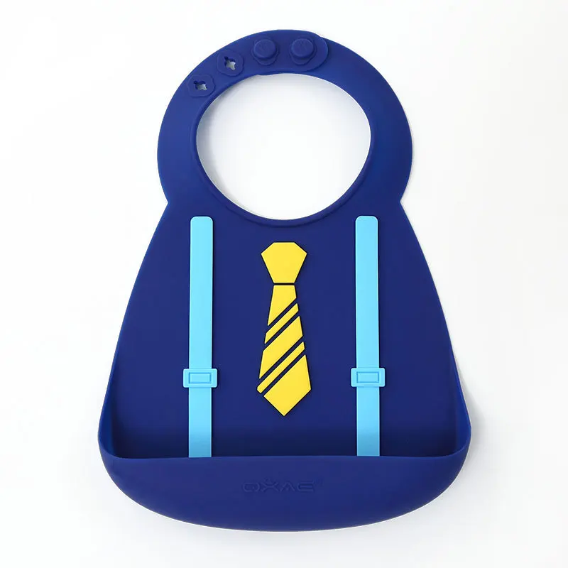 Регулируемый мультфильм шаблон силиконовые детские нагрудники