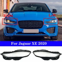 car front headlight cover for jaguar xe 2020 light caps transparent lampshade glass lens shell