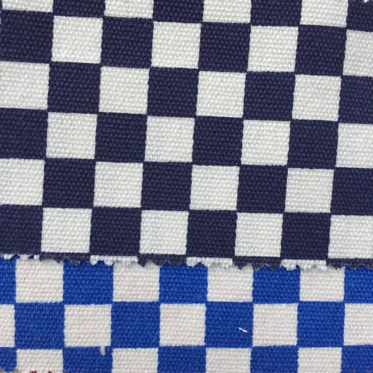 Хлопчатобумажные ткани с принтом в виде маленьких квадратов 12 унций|Ткань| |