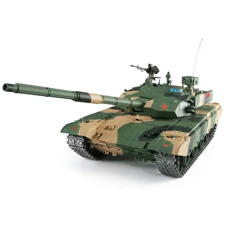 

US Stock 2.4G Heng Long 1/16 Scale 6.0 Infrared Combat Upgraded Chinese 99A RCTank 3899A Metal Tracks TH12855-SMT4