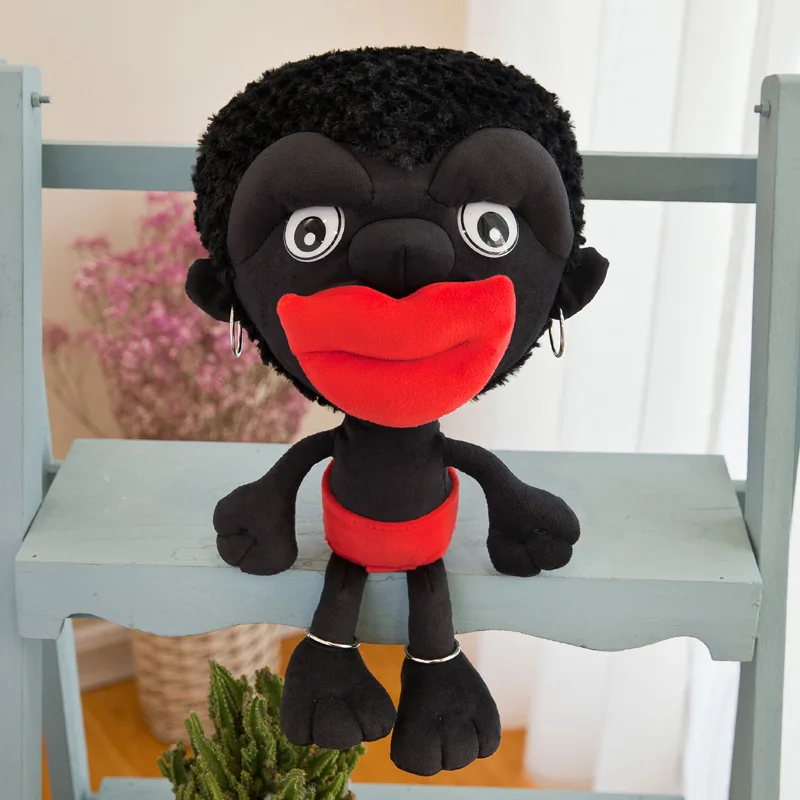 

New Hot Sale Creative Lovely Couple Doll Villain Black Plush Toys Doll Funny Doll Children Pillow Have a Good Quality
