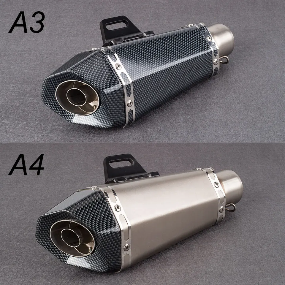 

Free Shipping Motorcycle modified exhaust pipe universal small hexagon muffler R6 FZ8 DUKE390 R25 with DB Killer