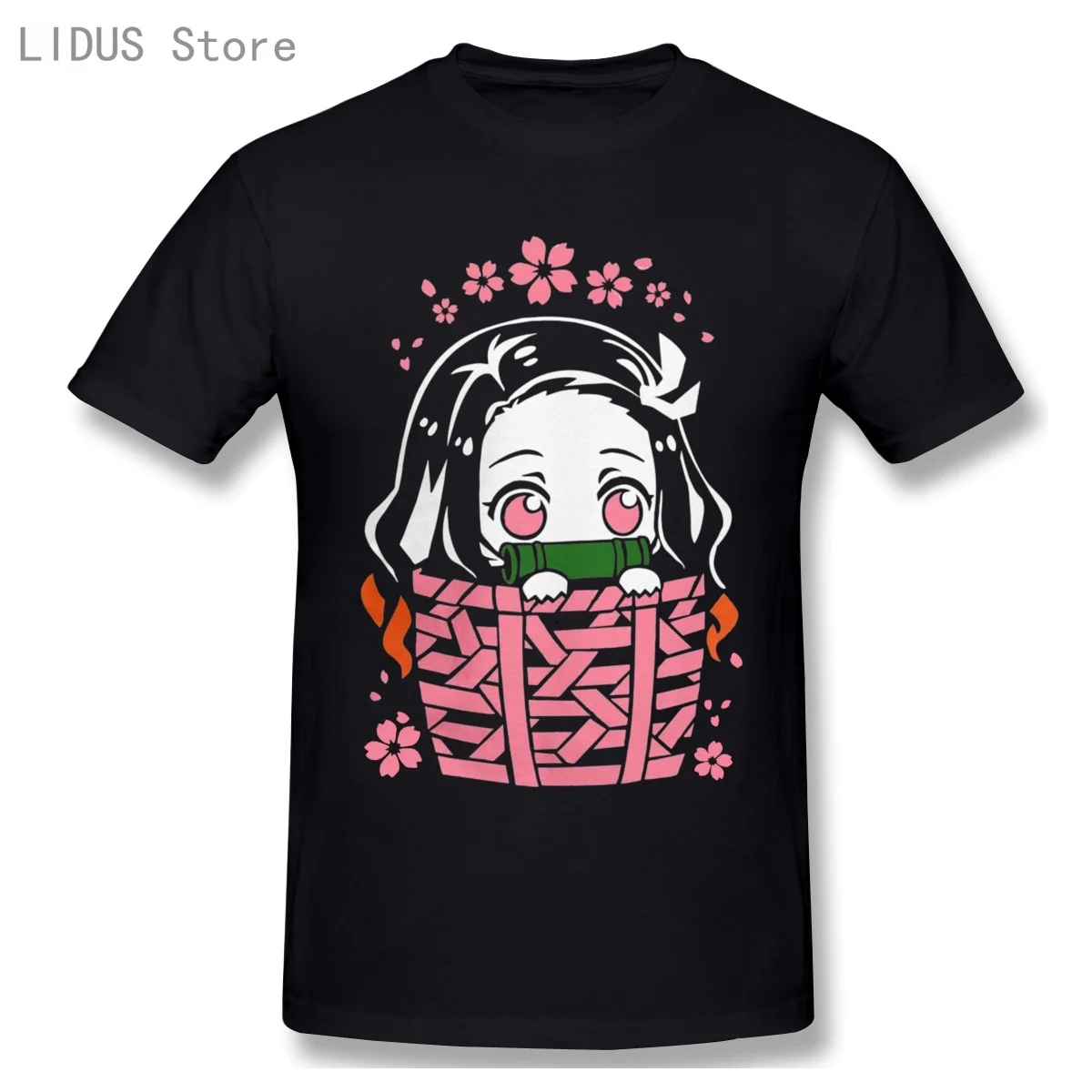 

Nezuko T-Shirts Men Cotton T Shirt Demon Slayer Kimetsu Short Sleeve Casual T-shirt Men Fashion 100% Cotton TShirts Tee Top