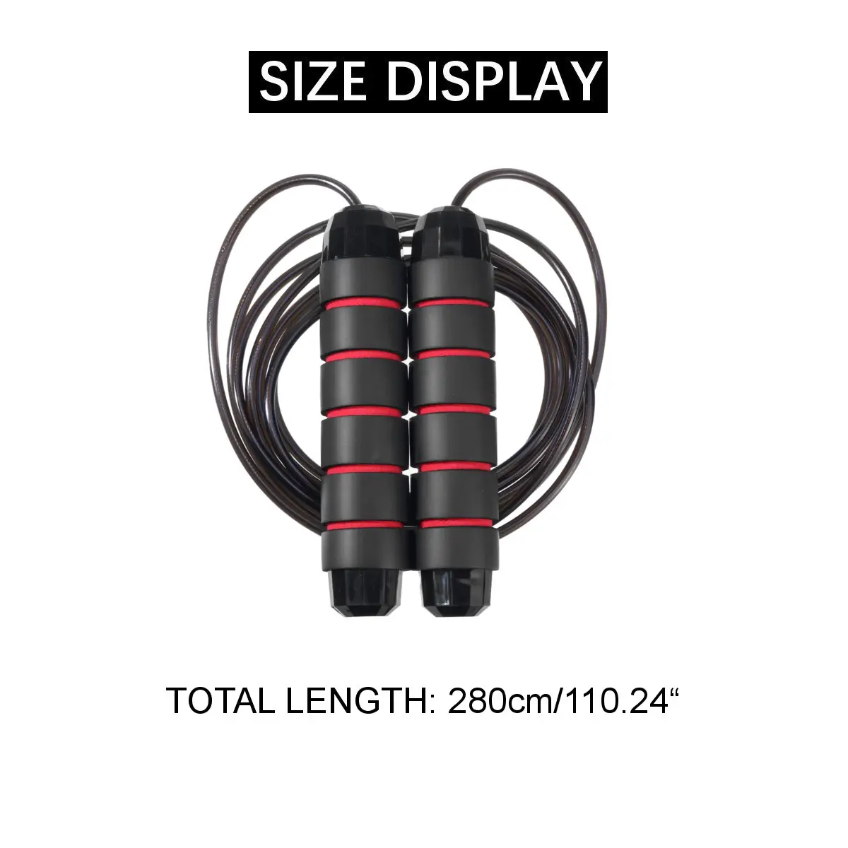 

2.8M Steel Speed Jump Rope Weight Gym Training Skipping Rope Home Indoor Fitness Equipments 4 Colors Sporting Exercise Tool