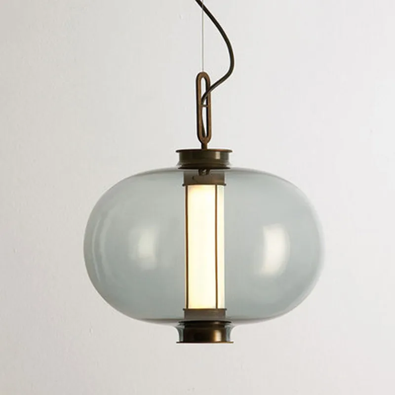 Стеклянный подвесной светильник в стиле постмодерн для столовой миланских