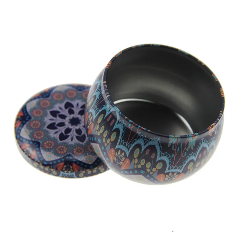 Винтажный жестяной контейнер для свечей с крышкой 6 шт. герметичные банки