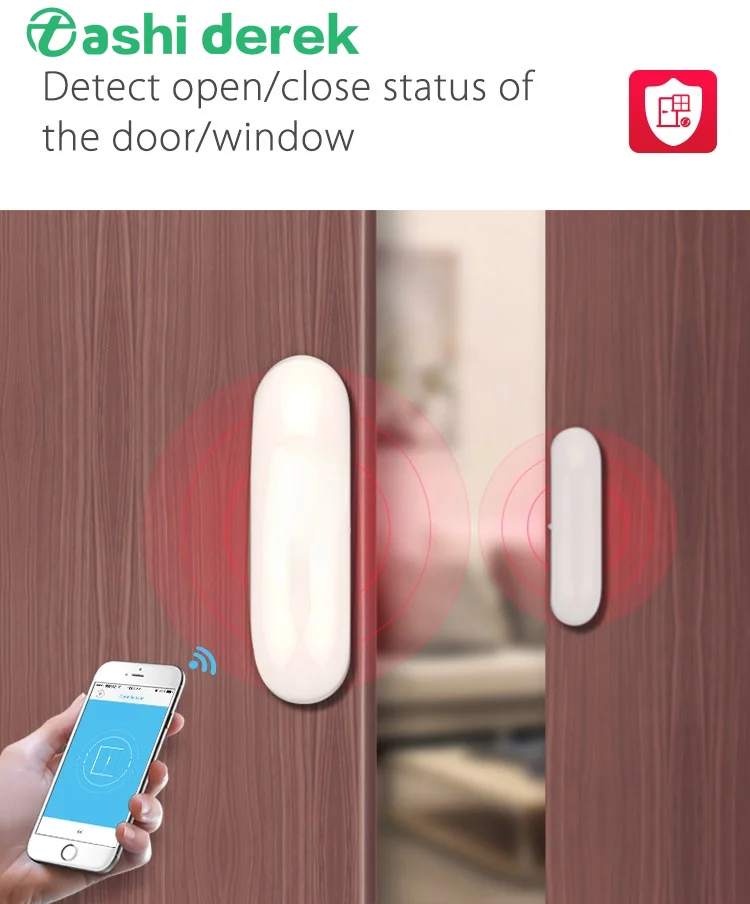 

WiFi door and window sensor intelligent wireless door magnetic sensor wireless network series