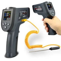 digital two laserlines infrared object temperature measurement tool handheld %e2%84%83 %e2%84%89 switchable measuring device with led light