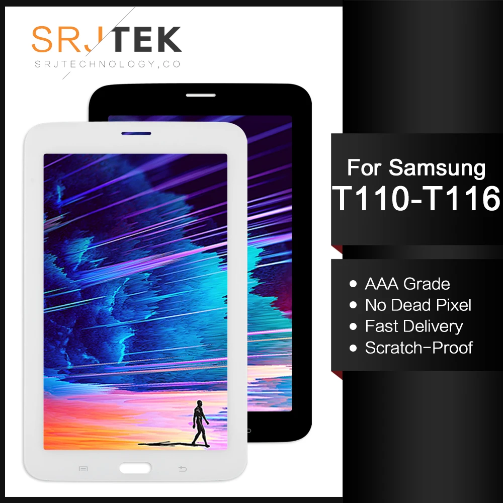 Для samsung Galaxy Tab 3 SM-T110 SM-T111 SM-T113 SM-T116 SM-T114 ЖК-дисплей Дисплей Сенсорный экран T110 T111 T113 T116 T114 в сборе