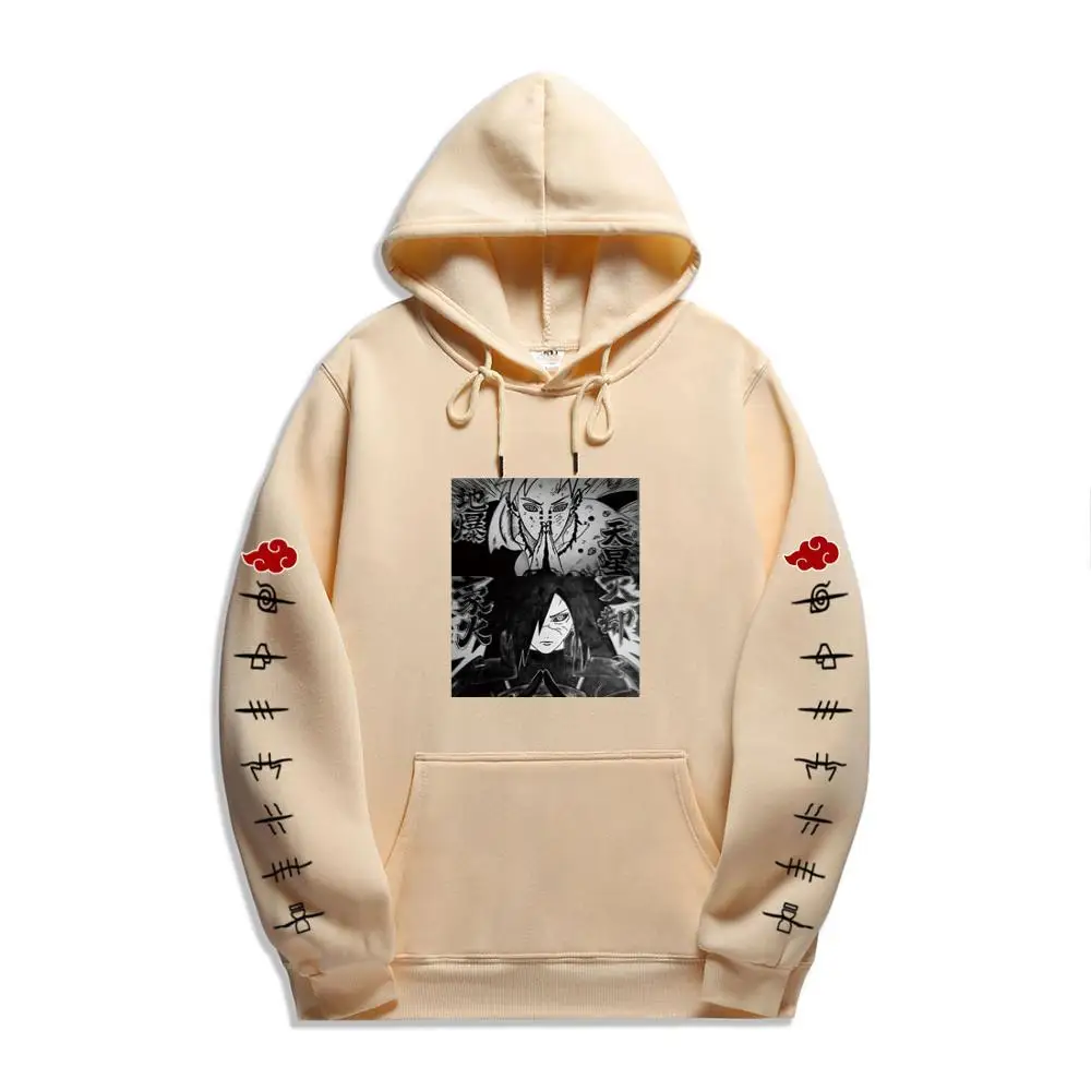 Толстовка Мужская/женская с капюшоном модное худи аниме Акацуки Учиха крутая