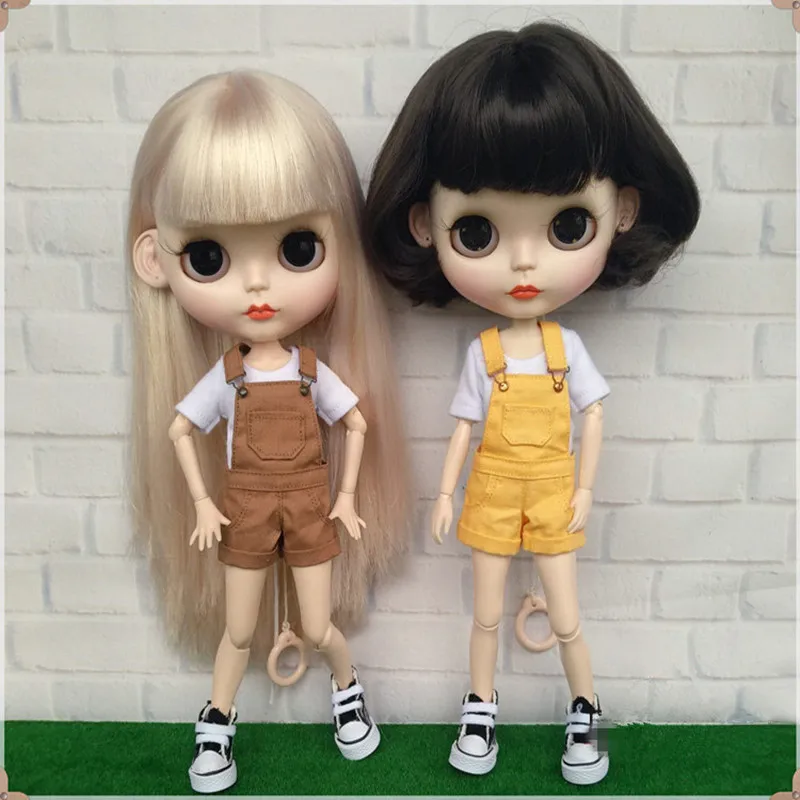 Blyth короткий нагрудник Озон штаны 1/6 кукольная одежда (подходит для Licca Момоко OB
