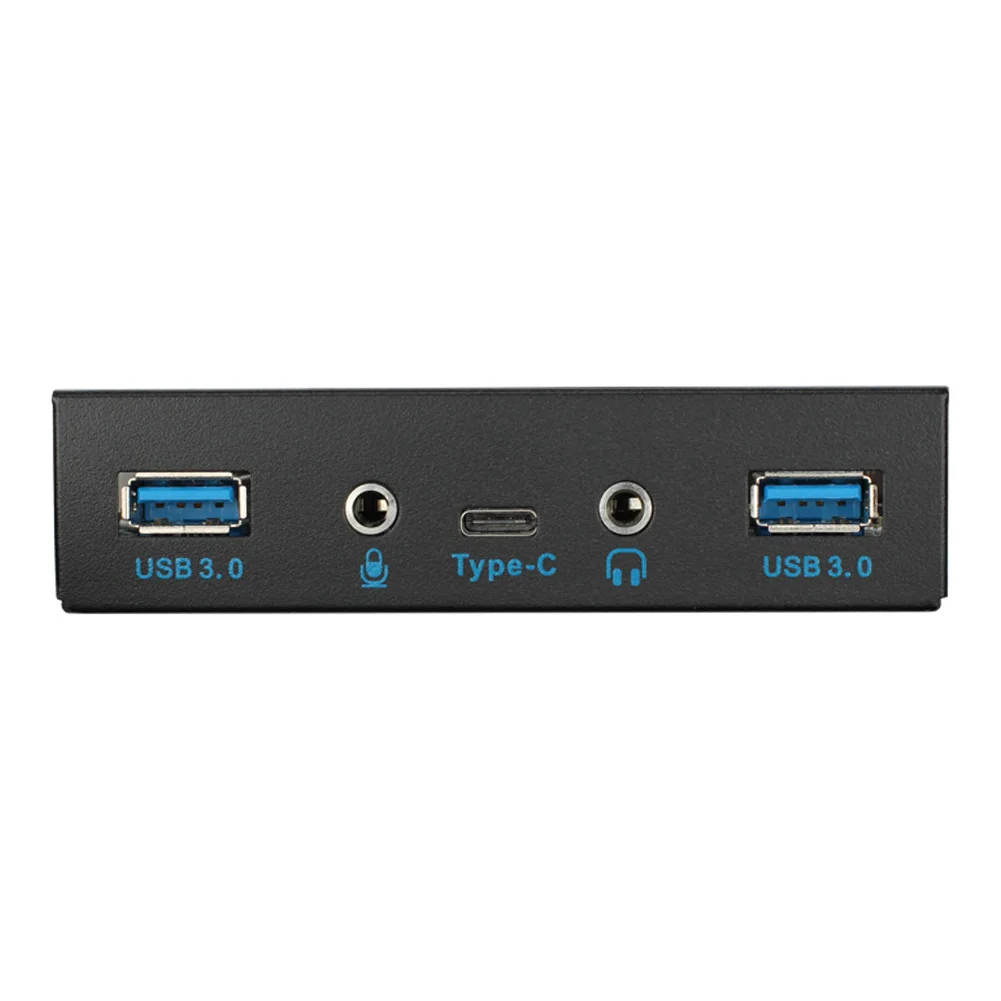 USB 3.0 Front Panel Hub 3.5inch Computer Expansion Board 5 Ports Support Type-C Microphone Input Audio Output Port | Компьютеры и офис