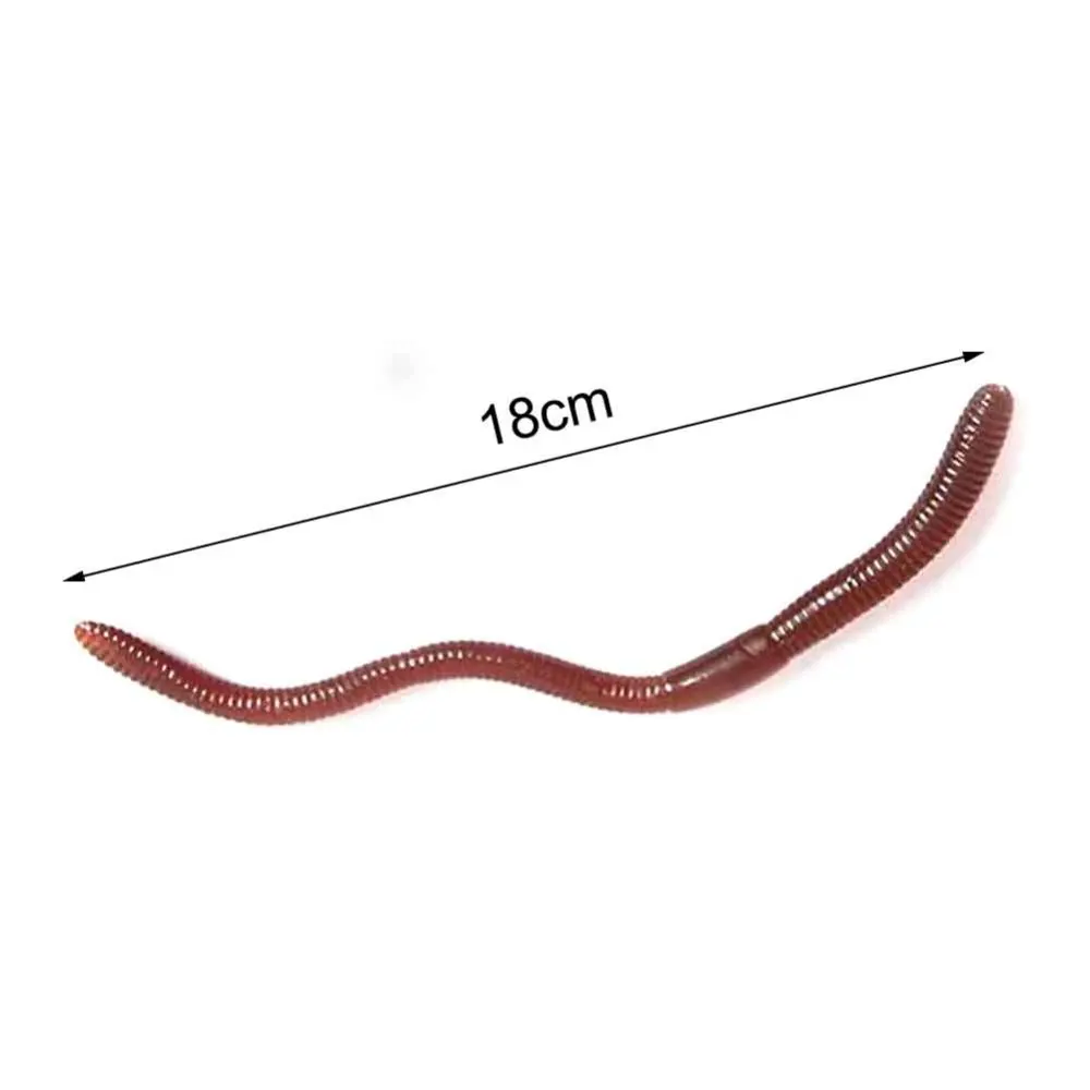 20pcs/set Halloween Props For Simulation Earthworm Plastic Lifelike Worm Soft Trick Toy Festival Party Decoration Supplies | Дом и сад