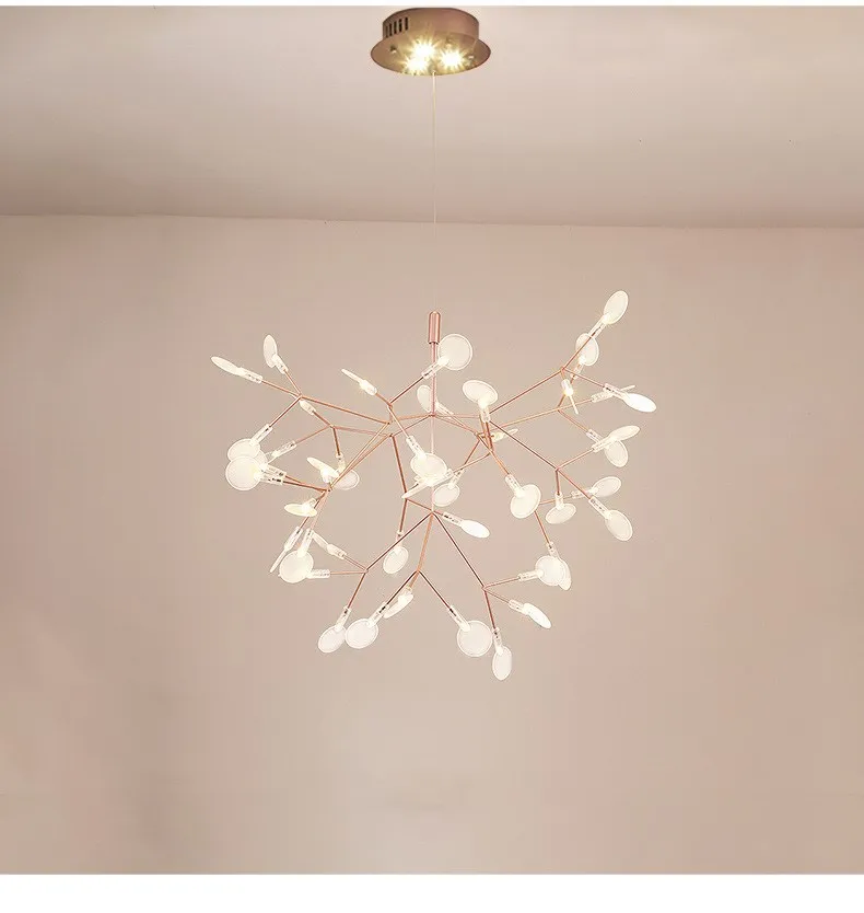 Современная светодиодная люстра светильник стильная в виде ветки дерева