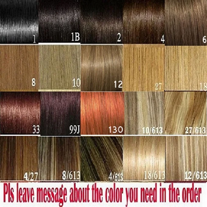 ZZHAIR 80 г 1"-20" Искусственные волосы одинаковой направленности заколки для волос в 7 шт набор человеческих волос для наращивания бразильские Натуральные Прямые Волосы - Цвет: other color here