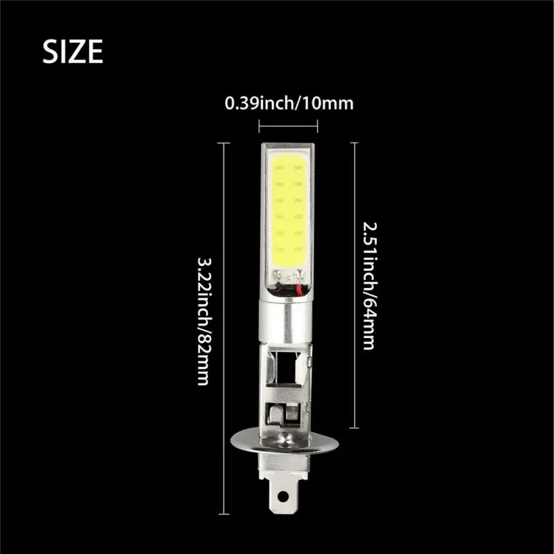

H1 Car Headlight Bulb H3 Fog Lights Car Light Assembly 6000LM 100W 12V Brake Lights Bright White Waterproof Turn Signals Light