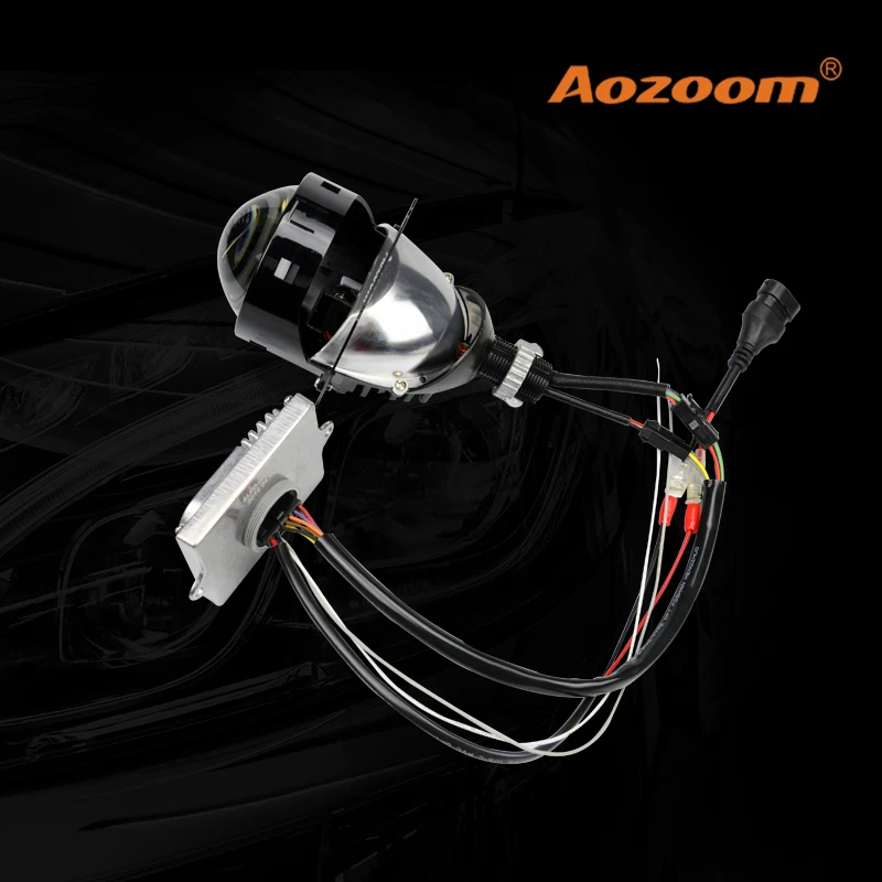 Aozoom высокое качество 2 шт 3 дюйма светодиодный без потерь Би объектив проектора