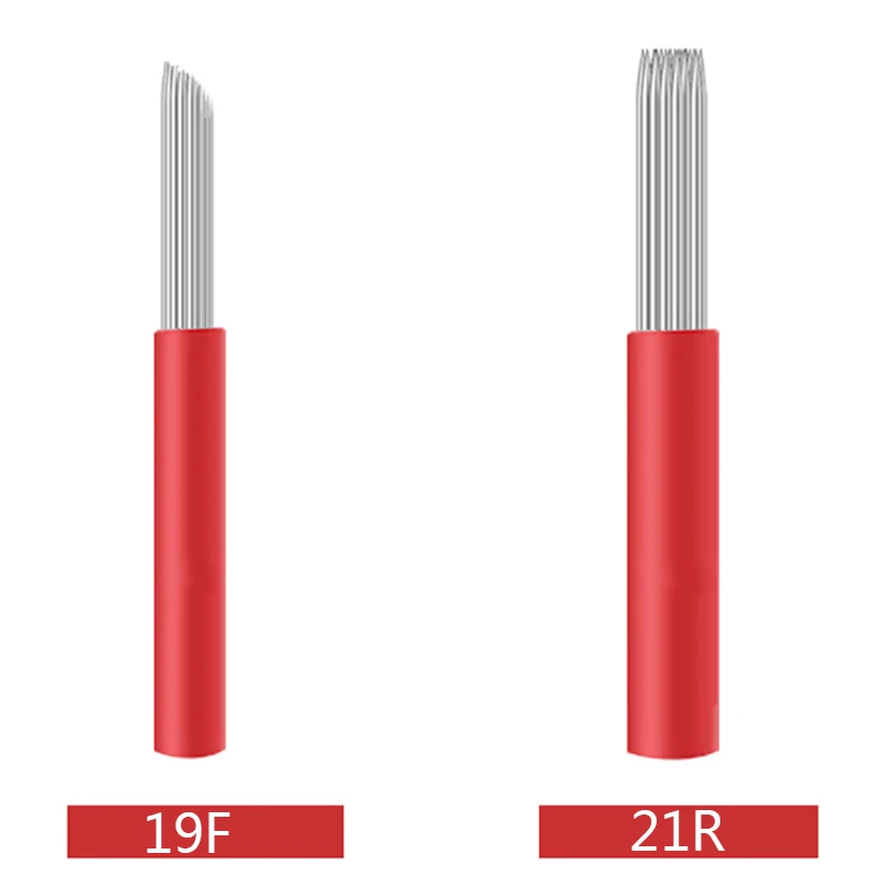 100 шт. 3R игла для тату-машинок микроблейдинг Наложение теней круглых игл бровей